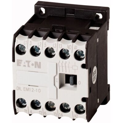 Eaton DILEM12-10-G(24VDC) Leistungsschütz - 3-polig 5,5kW AC-3 Eaton DILEM12-10-G(24VDC) Leistungsschütz - 3-polig 5,5kW AC-3