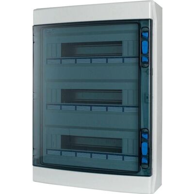 Cuadro de distribución Eaton - IP65, 54 módulos, puerta transparente - Montaje en pared Cuadro de distribución Eaton - IP65, 54 módulos, puerta transparente - Montaje en pared