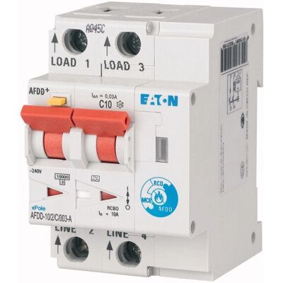 Eaton AFDD-10/2/C/003-A Leitungsschutzschalter - 2-polig, C10A, 30mA, 230V, Außenbereich Eaton AFDD-10/2/C/003-A Leitungsschutzschalter - 2-polig, C10A, 30mA, 230V, Außenbereich