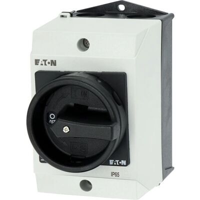 Eaton T0-3-15680/I1/SVB-SW Interrupteur principal 4 pôles noir et blanc - IP65 - Publicité Eaton T0-3-15680/I1/SVB-SW Interrupteur principal 4 pôles noir et blanc - IP65 - Publicité