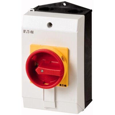 Eaton P1-25/I2-SI Drehschalter - Sicherheitsschalter, IP65, 3-polig, Roter Griff Eaton P1-25/I2-SI Drehschalter - Sicherheitsschalter, IP65, 3-polig, Roter Griff