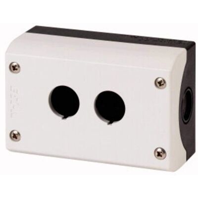 Eaton M22-I2 Kunststoff-Wandgehäuse - 2 Befestigungspunkte - IP66/IP67/IP69K - Grau Eaton M22-I2 Kunststoff-Wandgehäuse - 2 Befestigungspunkte - IP66/IP67/IP69K - Grau