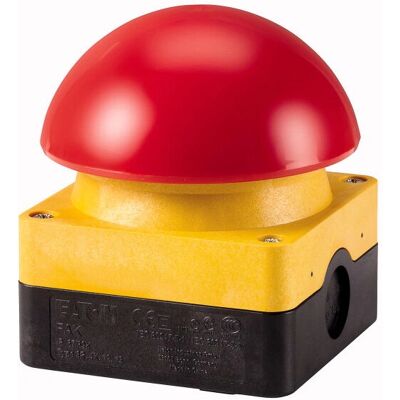 Eaton FAK-R/V/KC01/IY Botón de paro de emergencia - IP67/IP69K, Rojo, Amarillo, Negro Eaton FAK-R/V/KC01/IY Botón de paro de emergencia - IP67/IP69K, Rojo, Amarillo, Negro