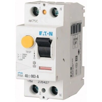 Eaton 235394 Fehlerstromschutzschalter - 2-polig, 40A, Typ AC Eaton 235394 Fehlerstromschutzschalter - 2-polig, 40A, Typ AC