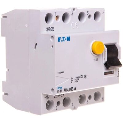 Eaton Corporation PFIM-40/4/003-A-MW RCCB - 40A, 4P, 30mA, Typ A Eaton Corporation PFIM-40/4/003-A-MW RCCB - 40A, 4P, 30mA, Typ A