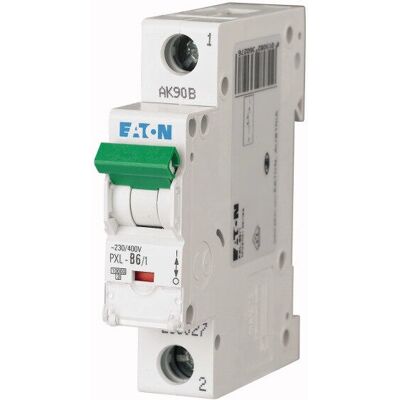 Eaton PXL-B6/1 Leitungsschutzschalter - Einpolig Typ B - 6A Eaton PXL-B6/1 Leitungsschutzschalter - Einpolig Typ B - 6A