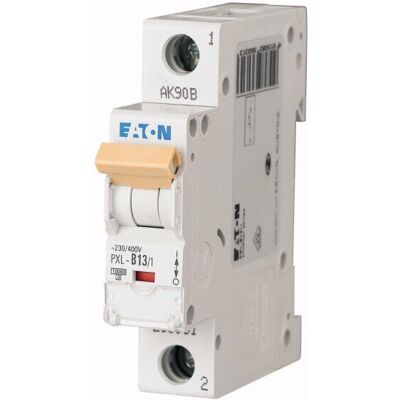 Eaton PXL-B13/1 Circuit Breaker - 1 Pole, 13A, B Curve Eaton PXL-B13/1 Circuit Breaker - 1 Pole, 13A, B Curve