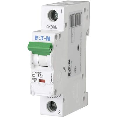 Eaton PXL-C6/1 Disjoncteur 1P 6A - Publicité Eaton PXL-C6/1 Disjoncteur 1P 6A - Publicité