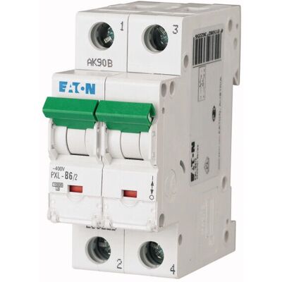 Eaton PXL-B6/2 Leitungsschutzschalter - 2P, 6A, B-Kurve Eaton PXL-B6/2 Leitungsschutzschalter - 2P, 6A, B-Kurve