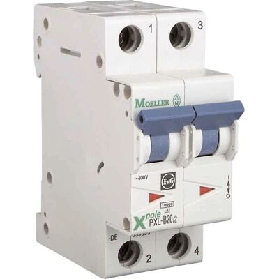 Eaton PXL-B32/2 - LS-Schalter 2-polig 32A Typ B DIN-Montage Eaton PXL-B32/2 - LS-Schalter 2-polig 32A Typ B DIN-Montage