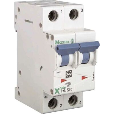 Eaton PXL-C10/2 - 2-poliger Leitungsschutzschalter 10A - DIN-Schienenmontage Eaton PXL-C10/2 - 2-poliger Leitungsschutzschalter 10A - DIN-Schienenmontage