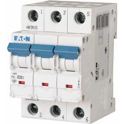 Eaton PXL-B20/3 Leitungsschutzschalter - 3-polig 20A Eaton PXL-B20/3 Leitungsschutzschalter - 3-polig 20A