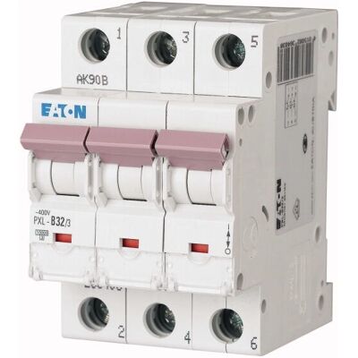 Disjoncteur Eaton PXL-B32/3 - 3P, 32A, Type B - Publicité Disjoncteur Eaton PXL-B32/3 - 3P, 32A, Type B - Publicité