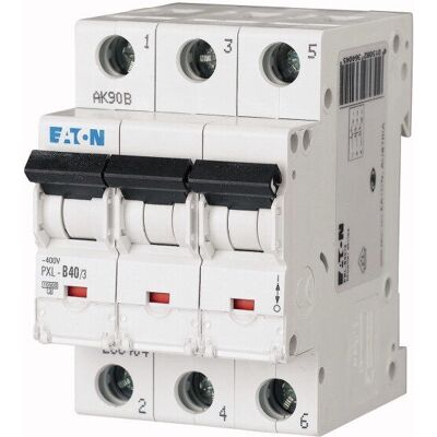 Eaton PXL-B40/3 Leitungsschutzschalter - 3-polig 40A IP20 Eaton PXL-B40/3 Leitungsschutzschalter - 3-polig 40A IP20