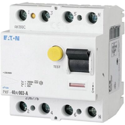 Eaton PXF-40/4/003-A 4-poliger FI-Schutzschalter - Elektrischer Schutz Eaton PXF-40/4/003-A 4-poliger FI-Schutzschalter - Elektrischer Schutz