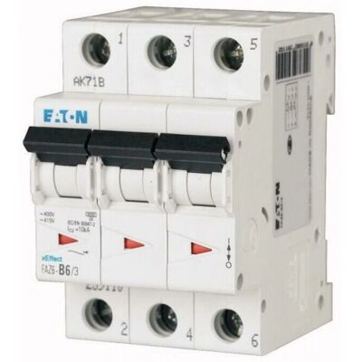 Disjoncteur Eaton 3P 16A Courbe C Montage Rail DIN - Publicité Disjoncteur Eaton 3P 16A Courbe C Montage Rail DIN - Publicité