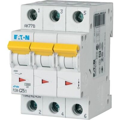 Eaton 242476 - Interruptor automático - 3 polos, carácter C, 25A Eaton 242476 - Interruptor automático - 3 polos, carácter C, 25A