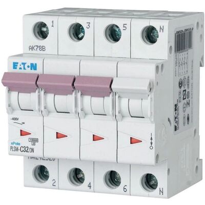 Eaton 242546 - Interruptor automático - 3 + N - 32 A - C Eaton 242546 - Interruptor automático - 3 + N - 32 A - C
