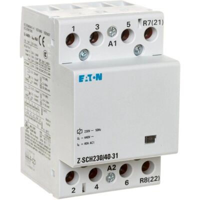 Eaton Z-SCH230/40-31 Contactor - 230V-240V, 40A, IP40 Eaton Z-SCH230/40-31 Contactor - 230V-240V, 40A, IP40