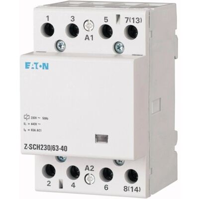 Eaton Z-SCH230/63-40 Kontaktor - 230V, 63A, 4 NO - DIN-Schiene Eaton Z-SCH230/63-40 Kontaktor - 230V, 63A, 4 NO - DIN-Schiene