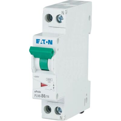 Eaton PLN6-B6/1N-DE 6A Leitungsschutzschalter - Wohnbereich Eaton PLN6-B6/1N-DE 6A Leitungsschutzschalter - Wohnbereich