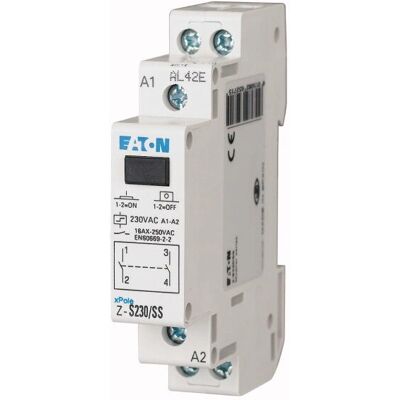Relé Mecánico Eaton Z-S230/SS - 230V AC, 16A, Carril DIN Relé Mecánico Eaton Z-S230/SS - 230V AC, 16A, Carril DIN
