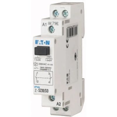 Eaton Z-S230/SO Schütz - 230VAC, 16A, DIN-montage Eaton Z-S230/SO Schütz - 230VAC, 16A, DIN-montage