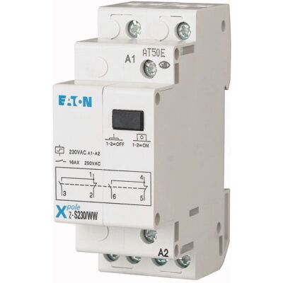 Eaton Z-S230/WW mechanischer Relais - 230VAC/16A - Weiß Eaton Z-S230/WW mechanischer Relais - 230VAC/16A - Weiß