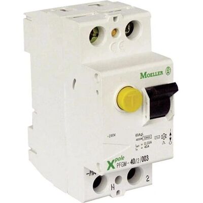 Eaton 267444 Differentialbrytare - 40A, 30mA, DIN-montering Eaton 267444 Differentialbrytare - 40A, 30mA, DIN-montering