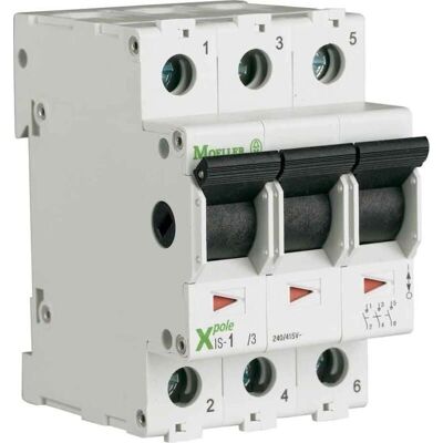 Eaton Hauptschalter IS-32/1 - 1-polig, 32A, 230V, Verteilerdose Eaton Hauptschalter IS-32/1 - 1-polig, 32A, 230V, Verteilerdose
