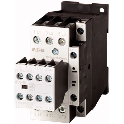 Eaton DILM25-32 Leistungsschütz - 11kW/400V, 3NO + 2NC, IP00 Eaton DILM25-32 Leistungsschütz - 11kW/400V, 3NO + 2NC, IP00