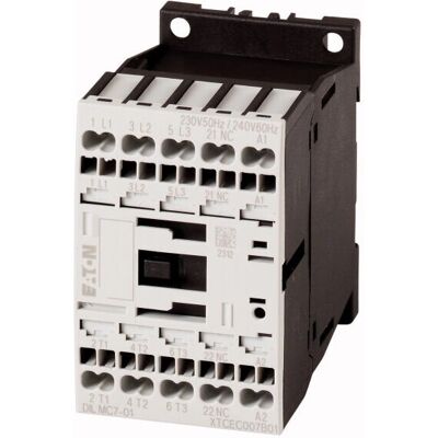 Eaton DILMC7-01 Weiß 3-poliger Leistungsrelais Eaton DILMC7-01 Weiß 3-poliger Leistungsrelais