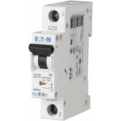 Eaton FAZ-C2/1 Leitungsschutzschalter - 1-polig, 2A, C-Karakteristik Eaton FAZ-C2/1 Leitungsschutzschalter - 1-polig, 2A, C-Karakteristik