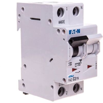 Eaton Leitungsschutzschalter 2A C-Kurve DIN-Schiene Eaton Leitungsschutzschalter 2A C-Kurve DIN-Schiene