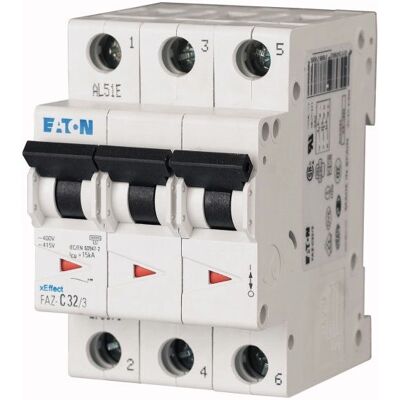 Eaton FAZ-B16/3 Leitungsschutzschalter - B-Typ - 16A - 3P - IP20 Eaton FAZ-B16/3 Leitungsschutzschalter - B-Typ - 16A - 3P - IP20