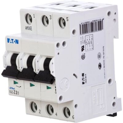 Eaton Modell FAZ-Z2/3 - 3-polig Leitungsschutzschalter - 2A Eaton Modell FAZ-Z2/3 - 3-polig Leitungsschutzschalter - 2A