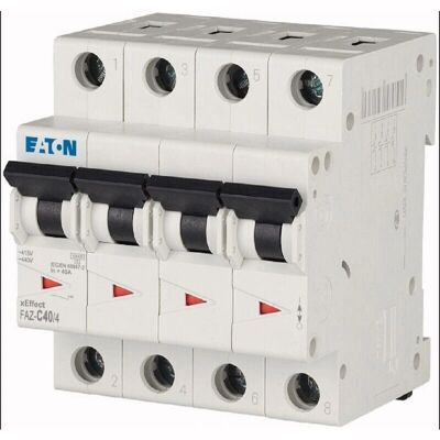 Eaton 279065 Sikring 4P 40A 10kA - Elektrisk Type Eaton 279065 Sikring 4P 40A 10kA - Elektrisk Type
