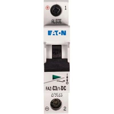 Eaton FAZ-C3/1-DC 3A Interruptor - IEC/EN60947-2 Eaton FAZ-C3/1-DC 3A Interruptor - IEC/EN60947-2