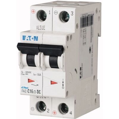 Eaton FAZ-C32/2-DC Disjoncteur 32A 2 pôles DC - Publicité Eaton FAZ-C32/2-DC Disjoncteur 32A 2 pôles DC - Publicité