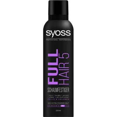 Syoss Soin Capillaire Mousse de coiffage - Remplissage & volume - Niveau 4 - Publicité Syoss Soin Capillaire Mousse de coiffage - Remplissage & volume - Niveau 4 - Publicité