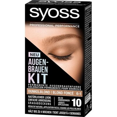 Peinture Sourcils et Cils Syoss Châtain Foncé - Kit 10ml Peinture Sourcils et Cils Syoss Châtain Foncé - Kit 10ml