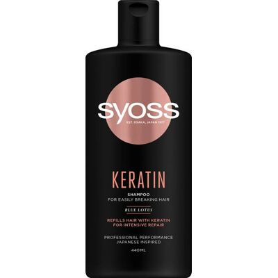 SYOSS Keratin Shampoo - Remplit et Lisse - Shampooing - Publicité SYOSS Keratin Shampoo - Remplit et Lisse - Shampooing - Publicité