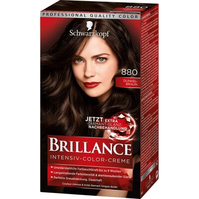 Schwarzkopf - Brillance 880 - Dunkelbraun - hair color cream Schwarzkopf - Brillance 880 - Dunkelbraun - hair color cream