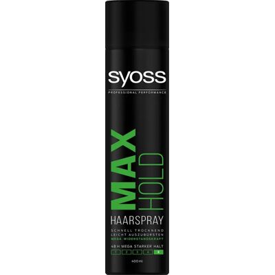 Syoss Max Hold Haarspray - Langanhaltend, Vitamin-angereichert 400ml Syoss Max Hold Haarspray - Langanhaltend, Vitamin-angereichert 400ml