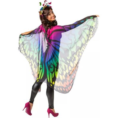 buttinette Schmetterling-Cape - Universalgröße, bunt buttinette Schmetterling-Cape - Universalgröße, bunt