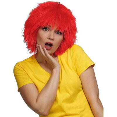 buttinette - Kurzhaarperücke Clown Rot - Universalgröße - Wig buttinette - Kurzhaarperücke Clown Rot - Universalgröße - Wig