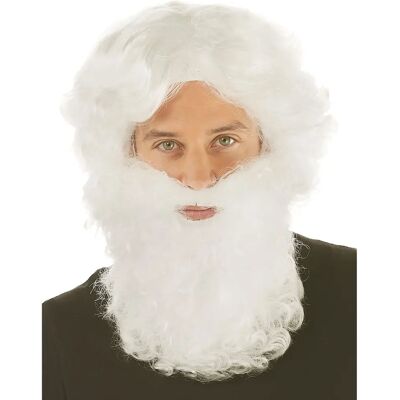 buttinette Weißer Nikolaus Perücken-Set - Unisex buttinette Weißer Nikolaus Perücken-Set - Unisex