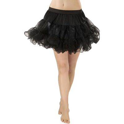 buttinette Schwarzer Unisex Tüllpetticoat - 3-lagig - Gr. 40-42 buttinette Schwarzer Unisex Tüllpetticoat - 3-lagig - Gr. 40-42