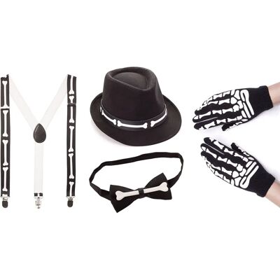 buttinette Skelett Zubehör-Set - Schwarz buttinette Skelett Zubehör-Set - Schwarz