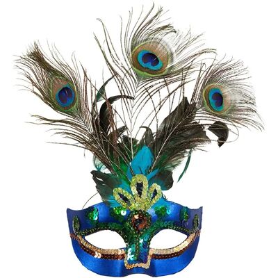 Orlob Pfauenfeder Maske - Karneval & Maskenball Orlob Pfauenfeder Maske - Karneval & Maskenball